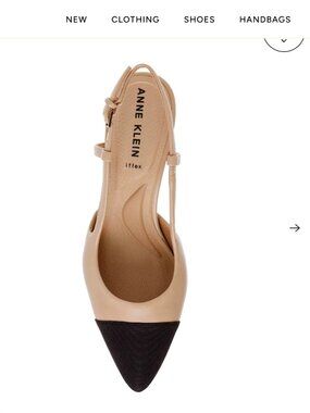 Anne Klein Brinlee Sling Back Pump - Color: Nude Black (Best Seller!)